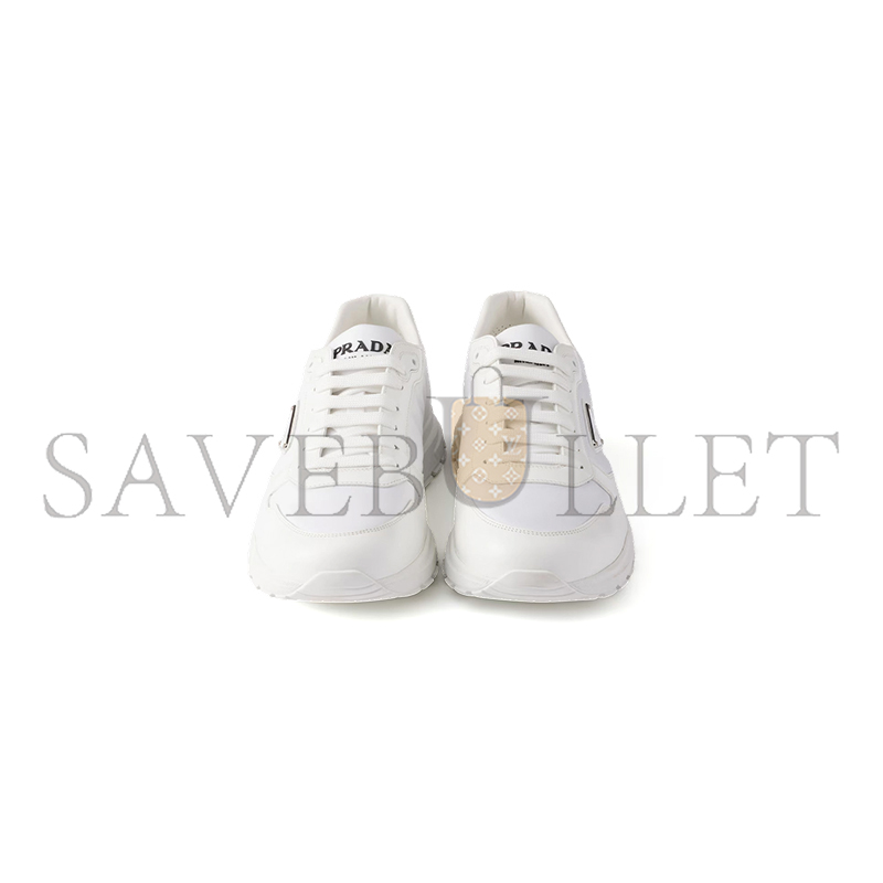 Pra*a prax 01 re-nylon and brushed leather sneakers 2ee443